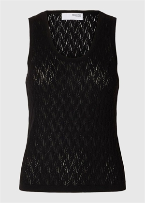 Agny sl knit top Sort Selected Femme 